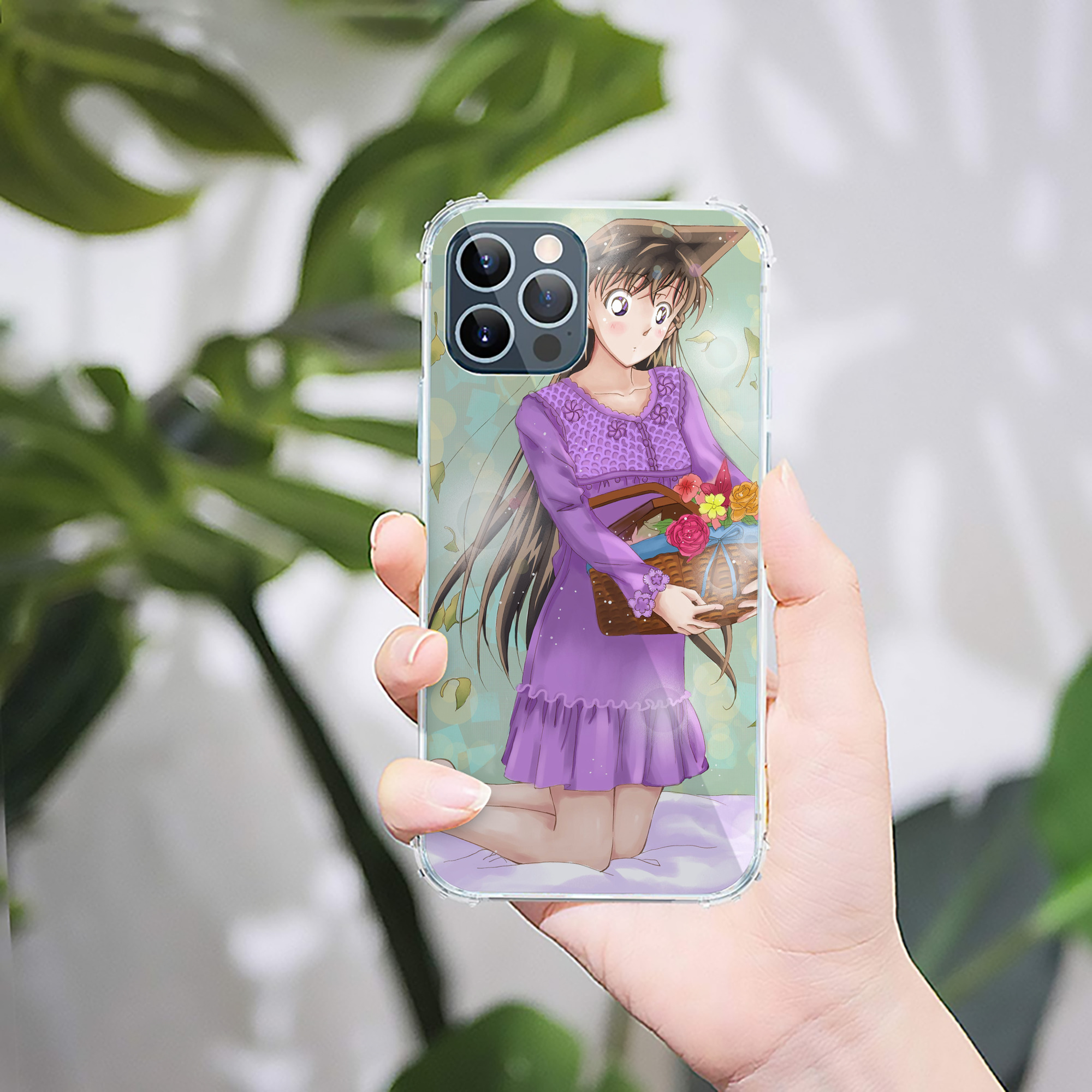 （画像用） 名探偵コナン Detective Conan 【iPhone 12シリーズ対応】透明スマホケース（クリアソフトケース）